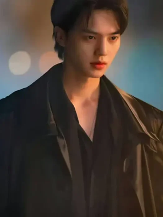 My Demon Song Kang Black Leather Coat