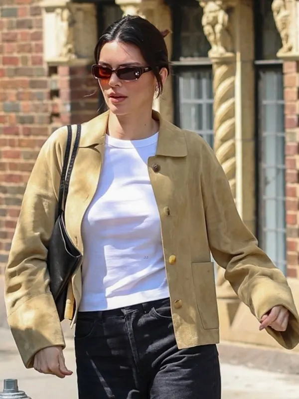 NYC Kendall Jenner Suede Jacket