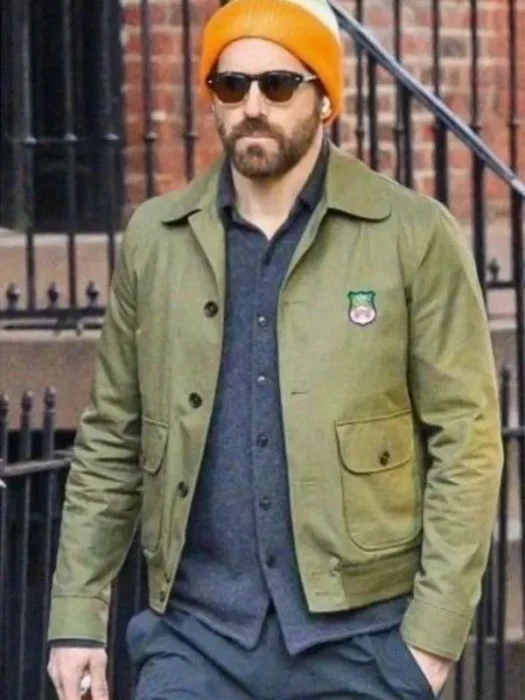Ryan Reynolds Cotton Green Jacket