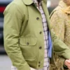 Ryan Reynolds Street Style Green Cotton Jacket