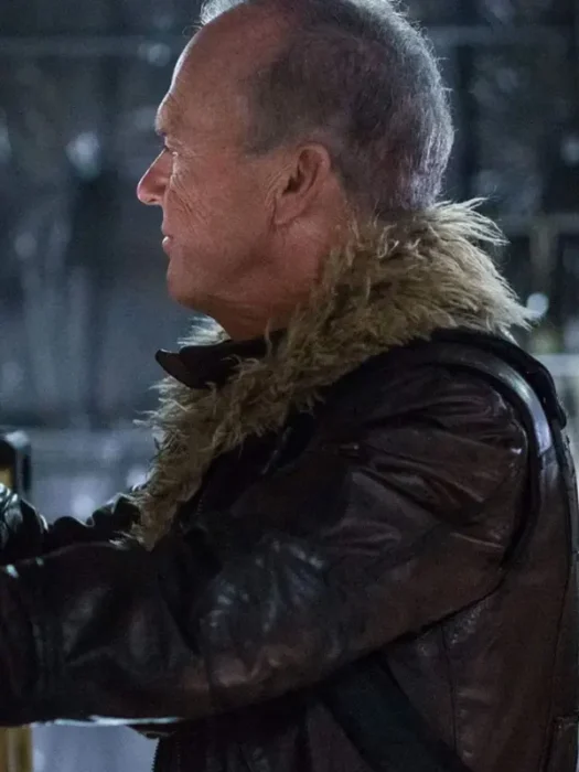 Spiderman Homecoming Michael Keaton Brown Leather Jacket