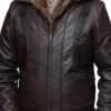 Spiderman Homecoming Michael Keaton Leather Brown Jacket