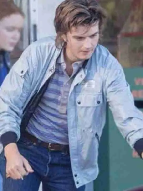 Stranger Things Steve Harrington Blue Bomber Jacket