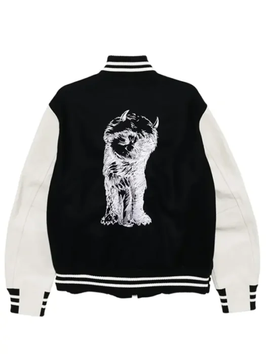 Where the Wild Thing Are Bomber Jacket Back