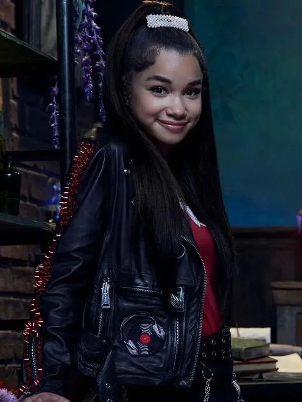 Wizards Beyond Waverly Place 2025 Janice LeAnn Brown Black Leather Jacket