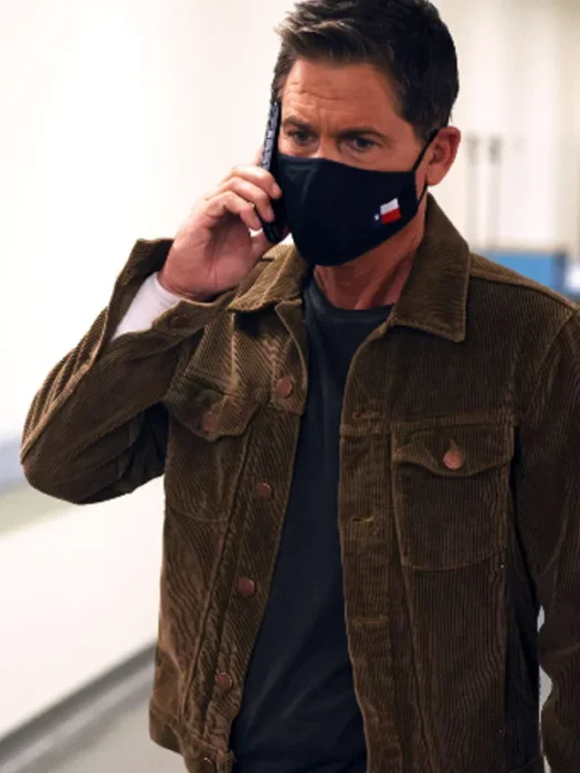 9-1-1 Lone Star S02 Owen Strand Brown Jacket