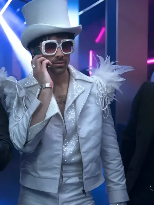 A Very Jonas Christmas Joe Jonas White Jacket