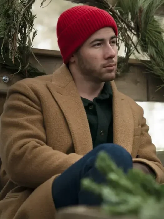 A Very Jonas Christmas Nick Jonas Wool brown Coat