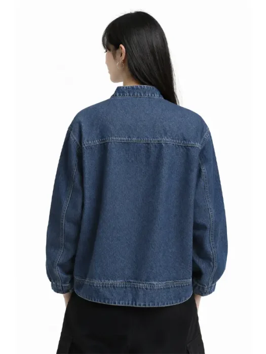 Adidas Chinese Blue Denim Jacket back