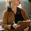 Amy Sedaris Elsbeth S03 Suede brown Jacket