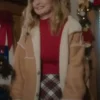 Best Christmas Ever Heather Graham brown Leather Jacket