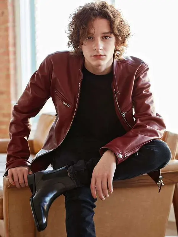 Black Phone 2 Mason Thames Red Leather Jacket