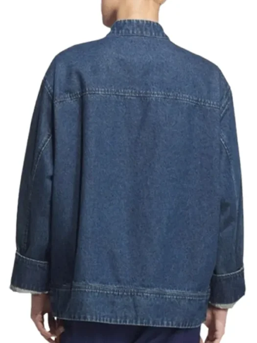 Blue Denim Adidas Chinese Jacket Back