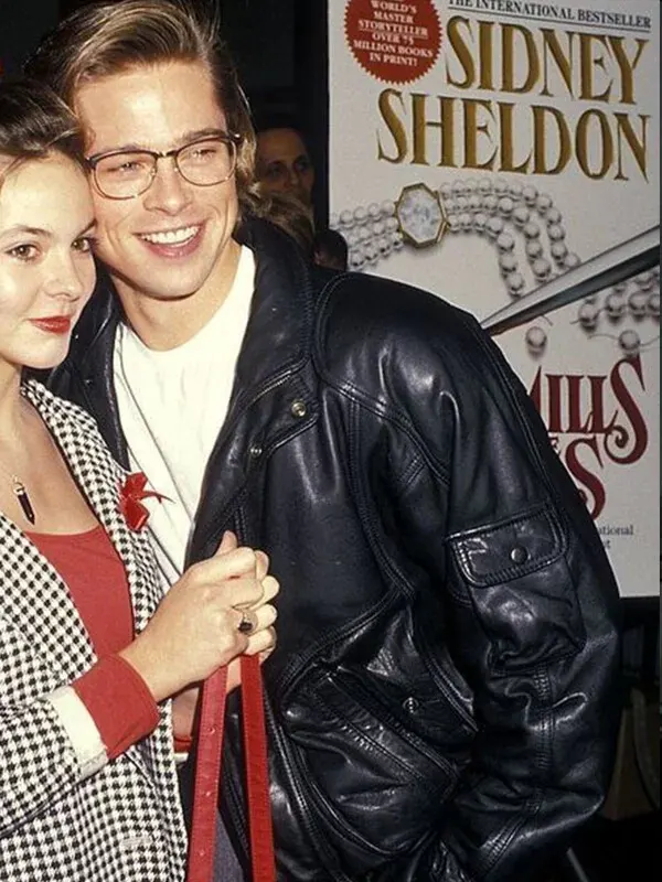 Brad Pitt Black Leather Jacket