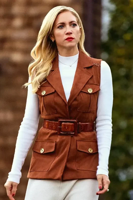 Brittany Snow The Beast in Me S01 Brown Vest