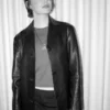 Bugonia Emma Stone Black Leather Jacket