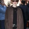 Bugonia Emma Stone Brown Suede Shirt