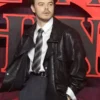 Charlie Heaton Stranger Things UK Screening Leather Jacket