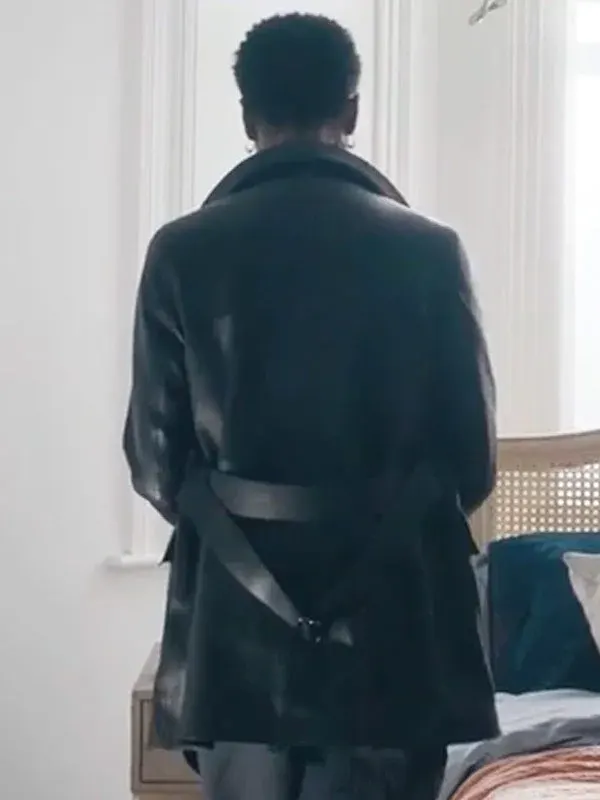 Christine Adams Hijack black Leather Coat