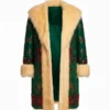 Christmas Karma Billy Porter Green Fur long Coat