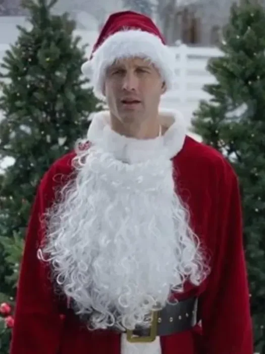 Christmas on Duty Parker Young Red Velvet Coat