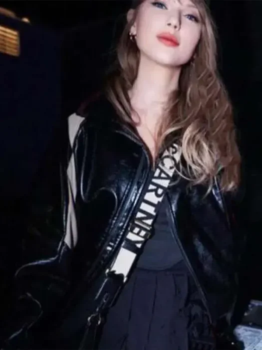 Coachella 2024 Taylor Swift Leather oversized Jacket