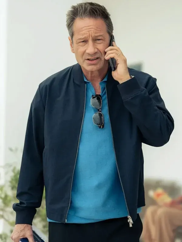 David Duchovny TV Series Malice Bomber Jacket