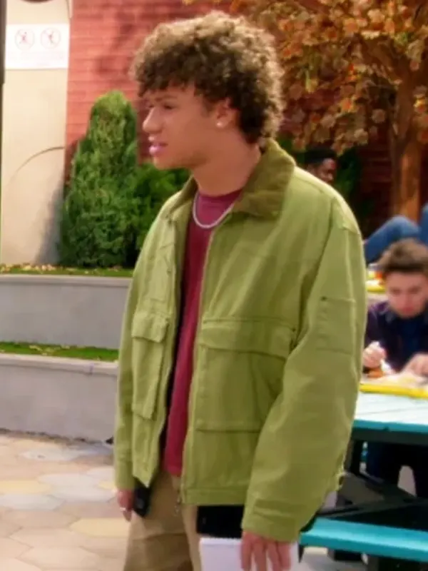 Electric Bloom Lucas Jasper Green cotton Jacket