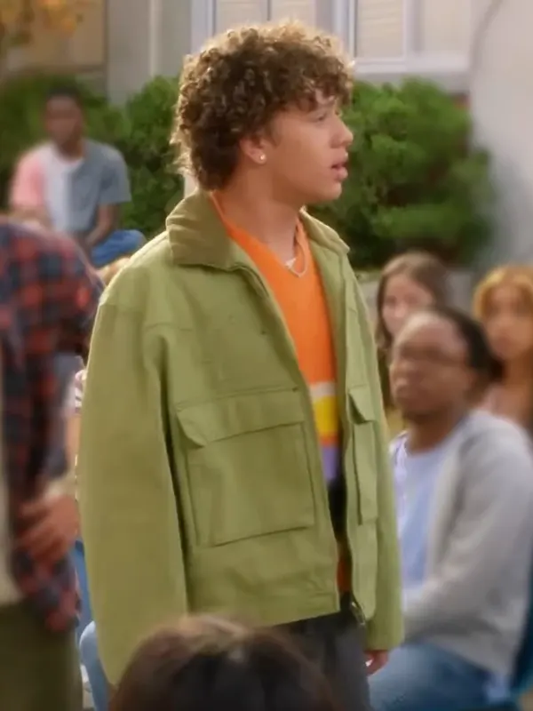 Electric Bloom Lucas Jasper cotton Green Jacket