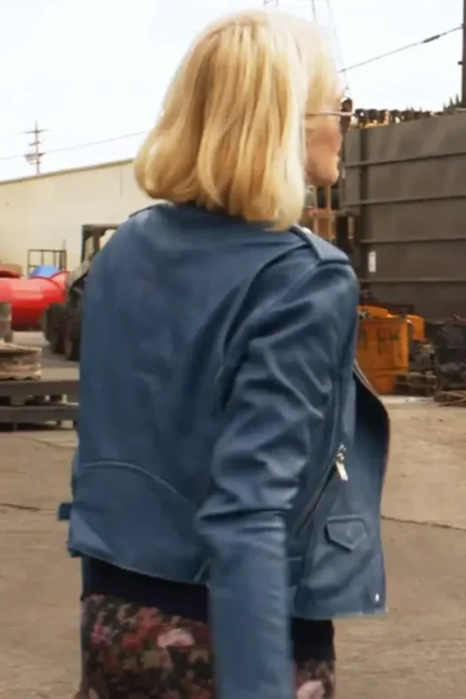 Ellen Barkin Animal Kingdom blue Leather Jacket