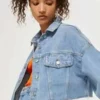 Emily In Paris Camille Cropped Denim blue Jacket