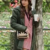Emily In Paris Lily Collins Hooded Green Jacket