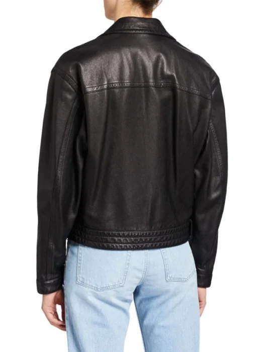 Emily in Paris Camille Leather black Jacket