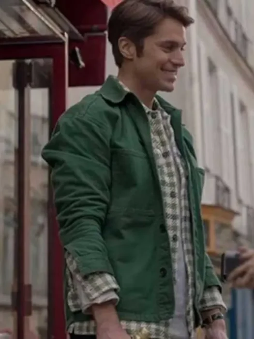 Gabriel Emily in Paris Green Denim Jacket