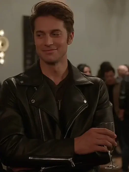 Gabriel Emily in Paris Leather black Jacket