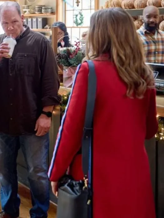 Holiday Touchdown A Bills Love Story Morgan Quinn Red wool Coat