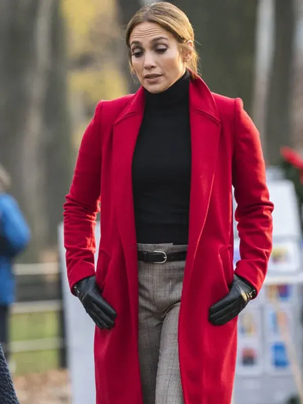 Jennifer Lopez Second Act Red Coat