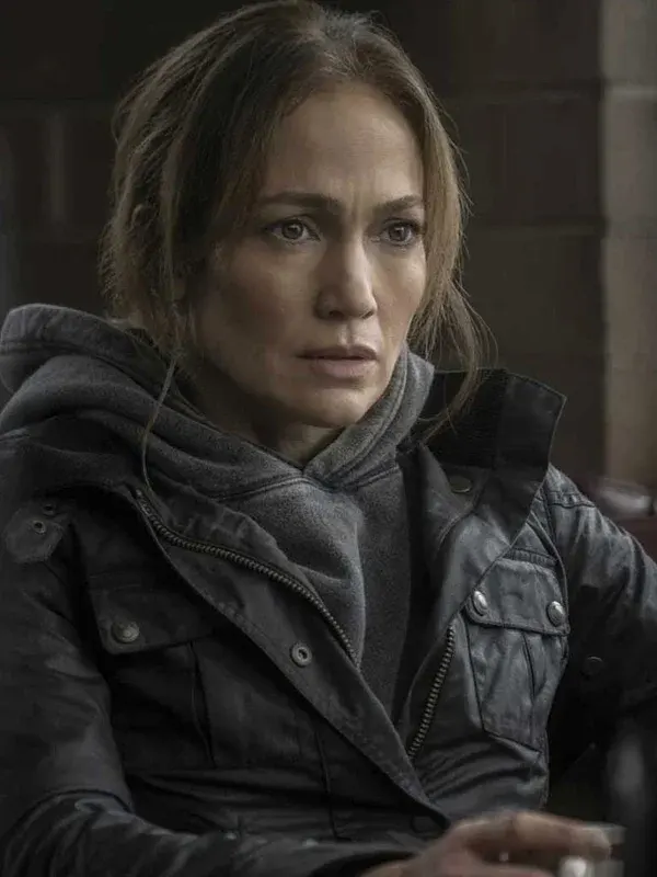 The Mother Jennifer Lopez Black Leather Jacket