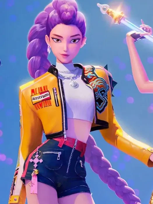 KPop Demon Hunters Rumi Leather Jacket