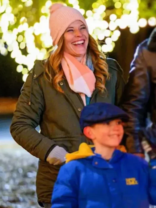 Katie Leclerc A Cherry Pie Christmas Green cotton Jacket