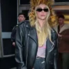 Kesha NYC Biker black Leather Jacket
