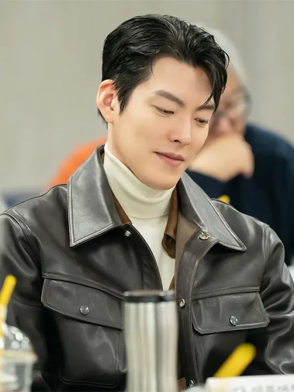 Kim Woo-bin Genie Make a Wish leather Jacket