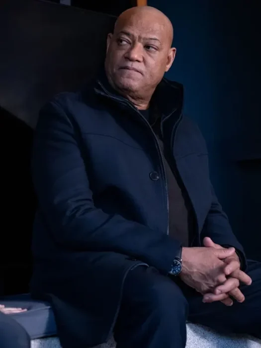 Laurence Fishburne The Astronaut Blue cotton Coat