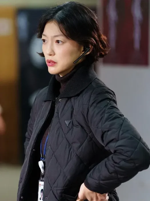 Lee El Queen Mantis Black Quilted Jacket