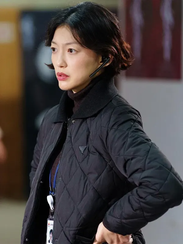 Lee El Queen Mantis Black Quilted Jacket