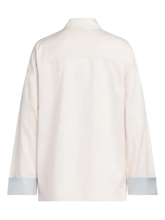 Light Pink Satin Adidas Chinese Jacket Back