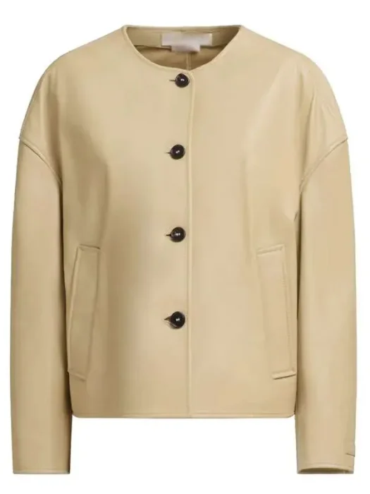 Loot S03 Molly Novak Beige Leather Jacket