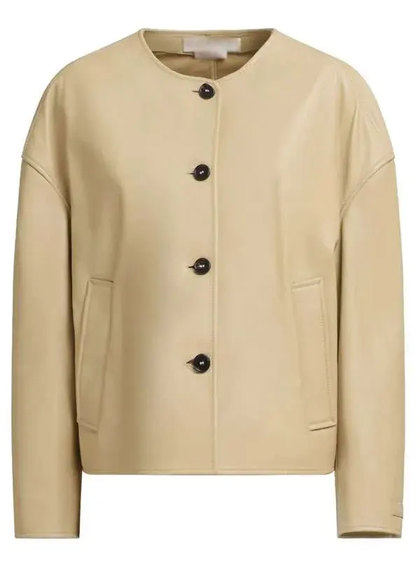 Loot S03 Molly Novak Beige Leather Jacket