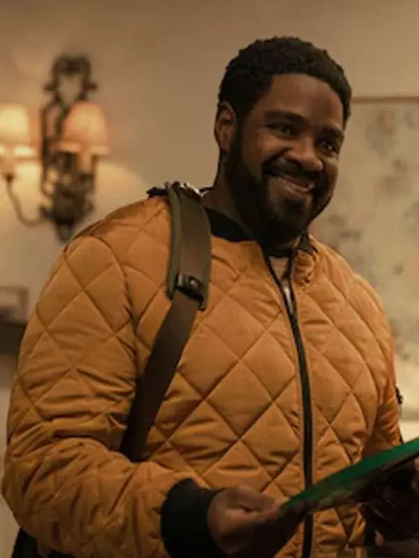 Loot S03 Ron Funches yellow Bomber Jacket
