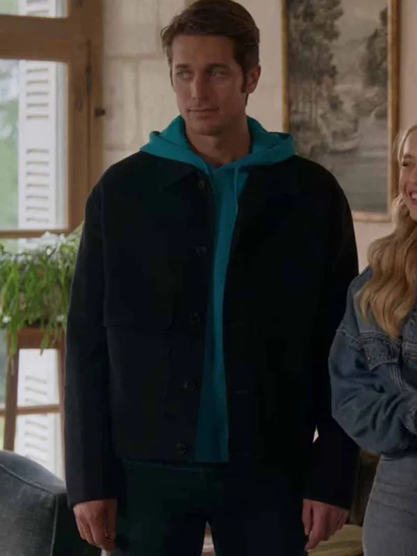 Lucas Bravo Emily In Paris Black Wool Jacket